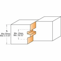 CMT ORANGE TOOLS 855.501.11 FRAISE À ENCOLLER HW S=12,7 D=43,4X32 -Toupie Soldes 1663513 3