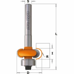 CMT ORANGE TOOLS 862.032.11 FRAISE DEMI-CERCLE HW Z2 S=6,35 D=19 R=3,2 -Toupie Soldes 1663566 2