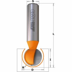 CMT ORANGE TOOLS 868.754.11 FRAISE SPHERIQUE HW Z2 S=12,7 D=25,4X23,5X70 R=12,7 -Toupie Soldes 1663605 2