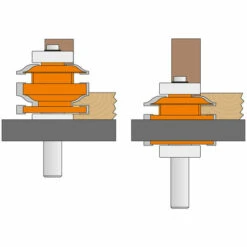 CMT ORANGE TOOLS 891.521.11 FRAISE POUR JOINTS PROFIL ET CONTREPROFIL (M+F) HW S=12,7 D=50,8X35 -Toupie Soldes 1663654 3