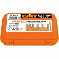 CMT ORANGE TOOLS 900.005.01 COFFRET DE 5 FRAISES À COUPES DROITES À DÉFONCER HW S=8 -Toupie Soldes 1663667 3