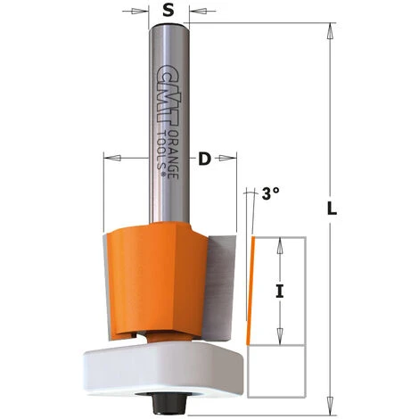 CMT ORANGE TOOLS 907.190.11 FRAISE À AFFLEURER AVEC ROULEMENT TRIANGULAIRE HW S=8 D=19X15,87 4 CMT ORANGE TOOLS 907.190.11 FRAISE À AFFLEURER AVEC ROULEMENT TRIANGULAIRE HW S=8 D=19X15,87 – Image 2