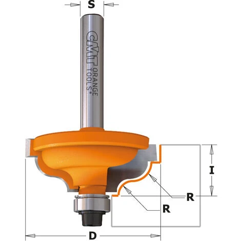 CMT ORANGE TOOLS 947.325.11 HM-FRAISE A PROFIL R=4.8/3.6S=8 +ROULEMENT DR. 4 CMT ORANGE TOOLS 947.325.11 HM-FRAISE A PROFIL R=4.8/3.6S=8 +ROULEMENT DR. – Image 2