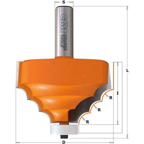 CMT ORANGE TOOLS 980.521.11 FRAISE QUART DE ROND (3 RADIUS) A/ROULEMENT HW S=12 D=66,7X41,3 R=7,93 4 CMT ORANGE TOOLS 980.521.11 FRAISE QUART DE ROND (3 RADIUS) A/ROULEMENT HW S=12 D=66,7X41,3 R=7,93 – Image 2