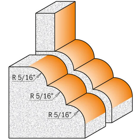 CMT ORANGE TOOLS 980.521.11 FRAISE QUART DE ROND (3 RADIUS) A/ROULEMENT HW S=12 D=66,7X41,3 R=7,93 6 CMT ORANGE TOOLS 980.521.11 FRAISE QUART DE ROND (3 RADIUS) A/ROULEMENT HW S=12 D=66,7X41,3 R=7,93 – Image 4