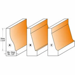 CMT ORANGE TOOLS 990.601.11 HM-FR.A' PROFIL VERT. S=12 D=38X38 -Toupie Soldes 1664220 3