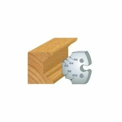 LUXOUTILS 220 : Jeu De 2 Fers 50 Mm 1/4 De Rond Multiple Pour Porte Outils 50 Mm