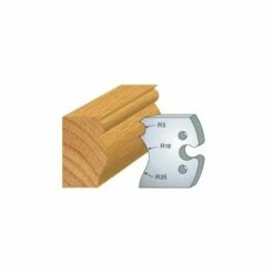 LUXOUTILS 222 : Jeu De 2 Fers 50 Mm Grain D'orge Pour Porte Outils 50 Mm