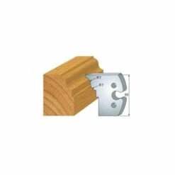 LUXOUTILS 274 : Jeu De 2 Fers 50 Mm Doucine Rayon 7 Mm Pour Porte Outils 50 Mm