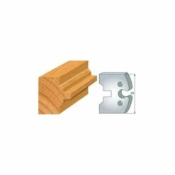 LUXOUTILS 283 : Jeu De 2 Fers 50 Mm Bouvetage Volet Pour Porte Outils 50 Mm