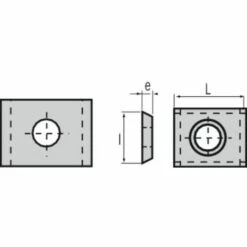 LEMAN Plaquettes Carbure Réversibles, Dimensions 30x12x1,5 Mm, Paquet De 10 Plaquettes -Toupie Soldes 19059938 5