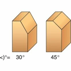 LEMAN Fraise à Plaquettes Carbure Brasées 2 Coupes Chanfrein Avec Guide à Billes, Queue 8 Mm, Diamètre 27 Mm, Chanfrein 45° -Toupie Soldes 19061336 3