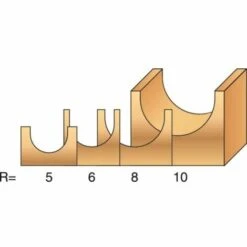 LEMAN Fraise De Défonceuse Carbure à Gorges, Queue 8 Mm, Diamètre 20 Mm -Toupie Soldes 19061620 5