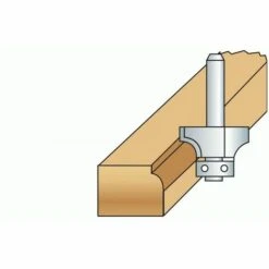 LEMAN Fraise De Défonceuse Carbure Profils 1/4 Rond Guide à Billes Diamètre 22 Mm, Queue 8 Mm -Toupie Soldes 19062828 3