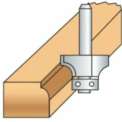 LEMAN Fraise De Défonceuse Carbure Profils 1/4 Rond Guide à Billes Diamètre 22 Mm, Queue 8 Mm -Toupie Soldes 19062828 4