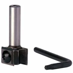 LEMAN Fraise De Défonceuse à Plaquettes Carbure Réversibles 2 Coupes Droites, Queue 8 Mm, Diamètre 19 Mm