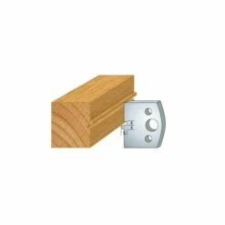 LUXOUTILS 074 : Jeu De 2 Fers 40 Mm Bouvetage 2 Dents Pour Porte Outils 40 Et 50 Mm