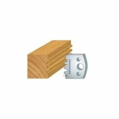 LUXOUTILS 076 : Jeu De 2 Fers 40 Mm Bouvetage 8 Dents Pour Porte Outils 40 Et 50 Mm