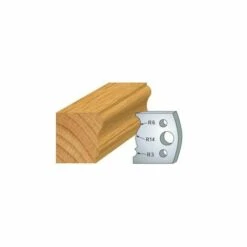 LUXOUTILS 106 : Jeu De 2 Fers 40 Mm Moulure Plinthe Pour Porte Outils 40 Et 50 Mm