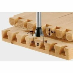 Fraise à Queue D'aronde HW Avec Queue De 8mm HW S8 D13,8/13,5/15° - Festool