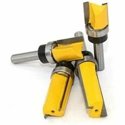 MAXI Fraise à Copier, Routeur De Fraise à Bois Queue 8mm Lame 25mm En Acier Allié Haute Qualité Pour Travail Du Bois Massif/Panneau De Particules/ MDF à La Main, Jaune (8*3/4*25mm) -Toupie Soldes 22677283 4