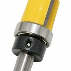 MAXI Fraise à Copier, Routeur De Fraise à Bois Queue 8mm Lame 25mm En Acier Allié Haute Qualité Pour Travail Du Bois Massif/Panneau De Particules/ MDF à La Main, Jaune (8*3/4*25mm) -Toupie Soldes 22677283 5