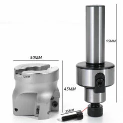 ASUPERMALL C3 / 4-Fmb22 Tige Droite Extension Rod 400R-50-22 Face D'Extremite Mill Cutter Avec 10Pcs Apmt1604 Inserts Cle Outil Cnc -Toupie Soldes 23963362 2