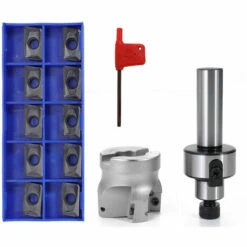 ASUPERMALL C3 / 4-Fmb22 Tige Droite Extension Rod 400R-50-22 Face D'Extremite Mill Cutter Avec 10Pcs Apmt1604 Inserts Cle Outil Cnc -Toupie Soldes 23963362 3