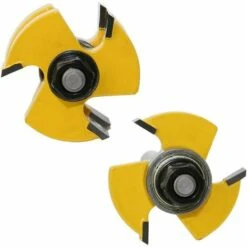 LITZEE Jeu De 2 Couteaux à Percussion à Rainure Et à Languette 8-manche Jeu De Couteaux En Forme De T à 3 Dents Forme De Tige En T De 8 Mm Outil De Travail Du Bois -Toupie Soldes 26862572 4