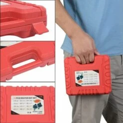 LANGRAY Fraises Defonceuse, 12 PCS Fraises à Rainurer Droites, Fraise De Rainure Set Cutter En Bois De Coupe Outil De Travail Du Bois(Bo?tier En Plastique) -Toupie Soldes 26864281 4