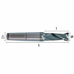 HEPYC Fraise Métal Cônique HSSE DIN326D Acier CM4 D. 32 X Lt. 157 X Lu. 32 Mm Q. DIN 228A