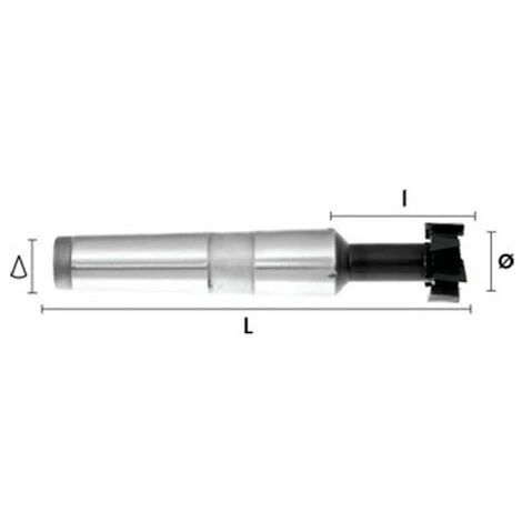 HEPYC Fraise Métal Pour Rainurer HSSE DIN851B CM3 D. 40 X Lt. 138 X Lu. 18 Mm Q. DIN 228A 3 HEPYC Fraise Métal Pour Rainurer HSSE DIN851B CM3 D. 40 X Lt. 138 X Lu. 18 Mm Q. DIN 228A