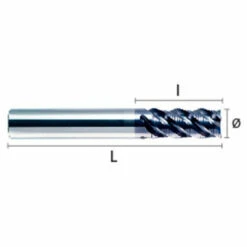 HEPYC Fraise Métal Carbure HM-MD DIN6527L D. 20 X Lt. 104 X Lu. 38 X Di. 20 Mm Q. DIN 6535HA