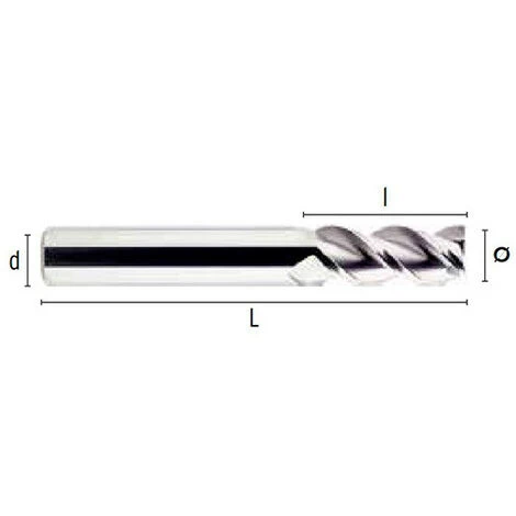 HEPYC Fraise Métal Carbure HM-MD W D. 12 X Lt. 83 X Lu. 26 X Di. 12 Mm Q. DIN 6535HA 3 HEPYC Fraise Métal Carbure HM-MD W D. 12 X Lt. 83 X Lu. 26 X Di. 12 Mm Q. DIN 6535HA