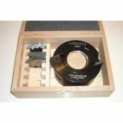 LUXOUTILS Coffret Porte Outils 120 Mm Hauteur 50 Mm A Profiler + 4 Jeux De Fers Pour Toupie Arbre 50 Mm