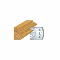 LUXOUTILS 098 : Jeu De 2 Fers 40 Mm Profil Double Parement Pour Porte Outils 40 Et 50 Mm