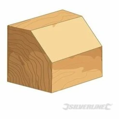 SILVERLINE Fraise à Chanfrein 1/2", 47 X 25,4 Mm45° B12,7 Mm, 47 X 25.4 Mm 45° B12.7 Mm -Toupie Soldes 28082743 2