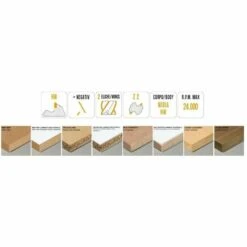 MTEC514 - FRAISES HÉLICOÏDALES EN HW UP-DOWN POSITIVES/NEGATIVES Z2+2 - MOBILTECNICA -Toupie Soldes 28248180 2