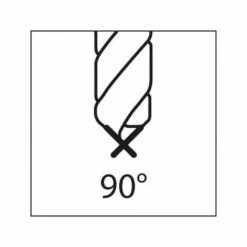 Foret à Pointer NC Carbure Monobloc TiALN DIN6535 Queue HB 90° 10mm FORMAT 1 PCS -Toupie Soldes 29154565 4
