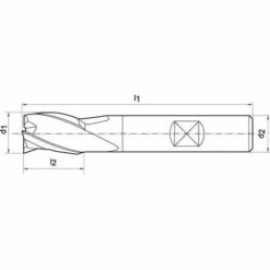 Fraise à Rainurer Courte DIN327 HSSCo8 D3 10mm FORMAT 1 PCS -Toupie Soldes 29162992 3