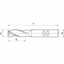 Fraise à Rainurer Courte DIN844 HSSCo11 6mm FORMAT 1 PCS -Toupie Soldes 29163028 3