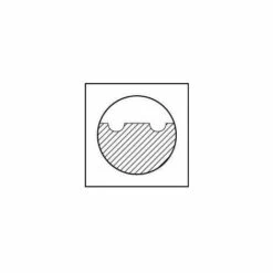 Fraise Courte DIN844 HSSCo8 Type NF D3 6mm FORMAT 1 PCS -Toupie Soldes 29163068 4