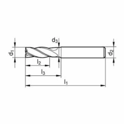 FORMAT GT Fraise HPC Carbure Monobloc LOTUS Queue HB D4 3mm FORMAT EX 1 PCS -Toupie Soldes 29166595 3