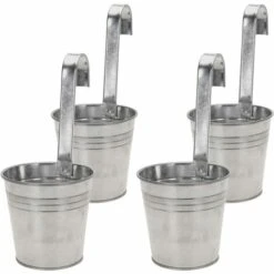 FAVSON Pots Suspendus Balcon Pot De Fleur Pot De Balcon Suspendu Pot De Plante Ă  Suspendre Pot Ă  Suspendre (Ensemble De 4)