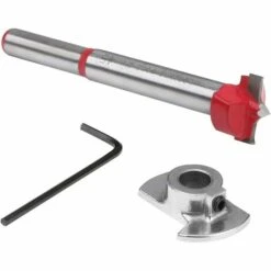 AIDUCHO Fraises Defonceuse, 15 Mm Jeu De Forets à Positionnement Ajustable, Scie Trépan Au Carbure Cémenté Avec Butée De Profondeur (Plage De Profondeur 10~40 Mm) -Toupie Soldes 32752426 3