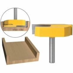 AIDUCHO Fraise De Queue De 8mm, Fraise De Rabotage De Surface De Fond De Rabotage De Nettoyage De 8x57mm En Bas -Toupie Soldes 32752599 4