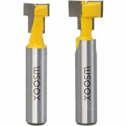 ABCRITAL 8Mm T-Track Routeur À Rainure En T Forme Routeur Bits, Fraise En Rainure En T Avec Lame Fraises À Bois Pour Outils Électriques