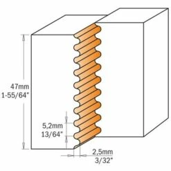 CMT ORANGE TOOLS 694.008.50 PORTE-OUTIL BOUVETAGE DENTS DE SCIE HW Z2 D=105X49,6X50 -Toupie Soldes 3414394 4