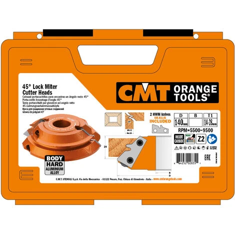 CMT ORANGE TOOLS 694.011.35 PORTE-OUTIL BOUVEATAGE D'ANGLE 45° HW D=140X29X35 4 CMT ORANGE TOOLS 694.011.35 PORTE-OUTIL BOUVEATAGE D'ANGLE 45° HW D=140X29X35 – Image 2