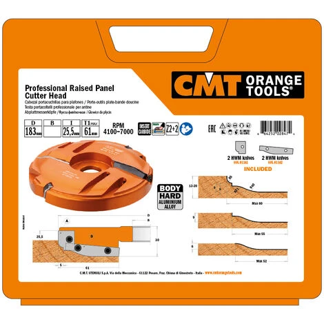 CMT ORANGE TOOLS 694.013.35 PORTE-OUTIL PLATE-BAND DOUCINE HW D=183X30X35 4 CMT ORANGE TOOLS 694.013.35 PORTE-OUTIL PLATE-BAND DOUCINE HW D=183X30X35 – Image 2